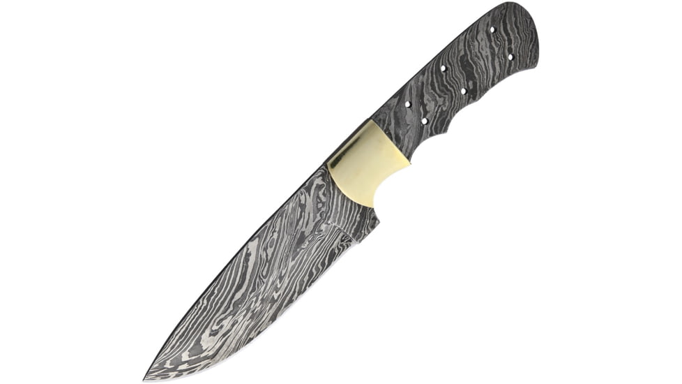 Knifemaking Knife Blade Drop Point, 4.25 Damascus steel drop point blade, SM-APR-BL10 DAMASCUS