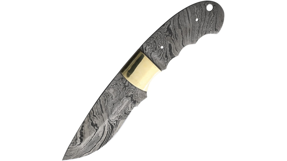 Knifemaking Knife Blade Finger Groove, 4 Damascus steel blade, Finger grooved handle, BL145D BL-MAY10