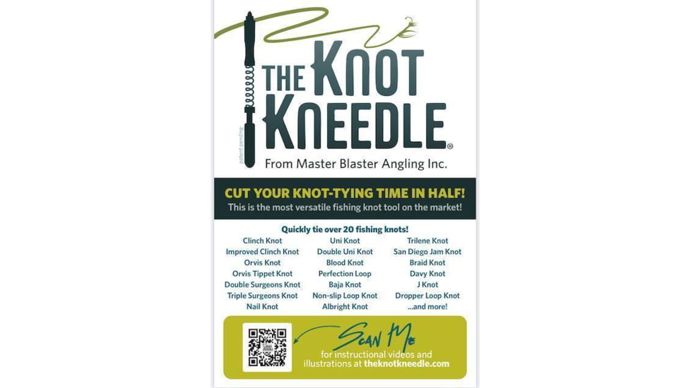 Knot Kneedle Fishing-Knot Tool, Quickly Tie over 20 FishingKnots, KK