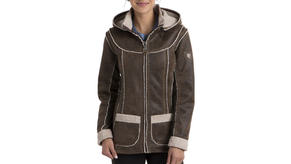 Kuhl Dani Sherpa Jacket - Womens-Oak-Large