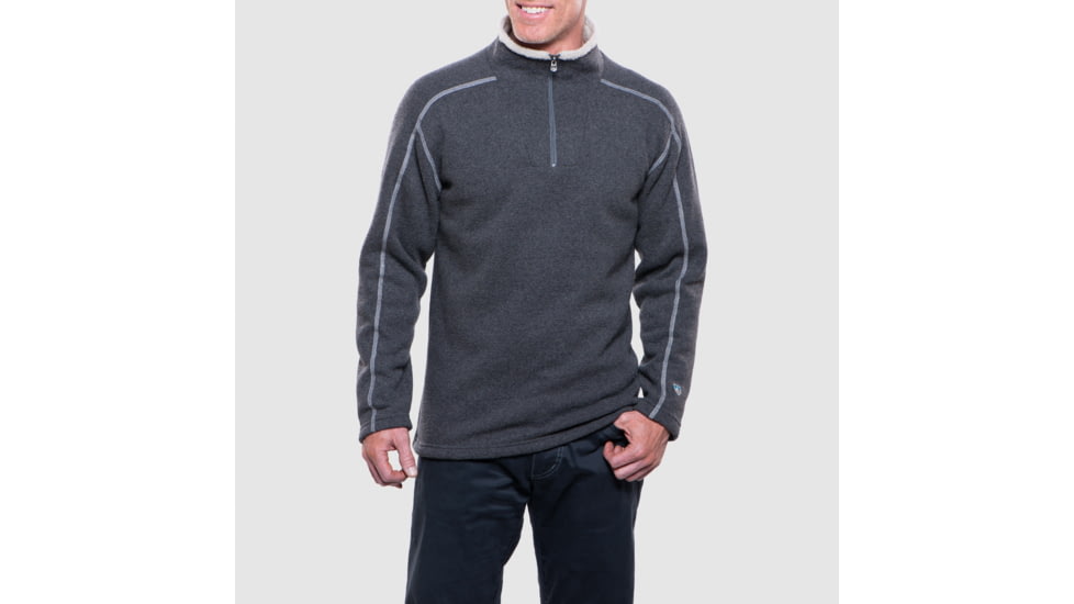 Kuhl Europa 1/4 Zip Sweater - Mens-Steel-Large