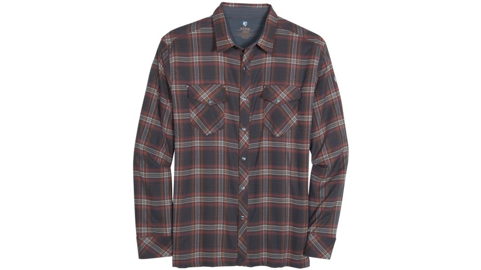 Kuhl Maverik Long Sleeve Shirt - Men's-Midnight Red-Small