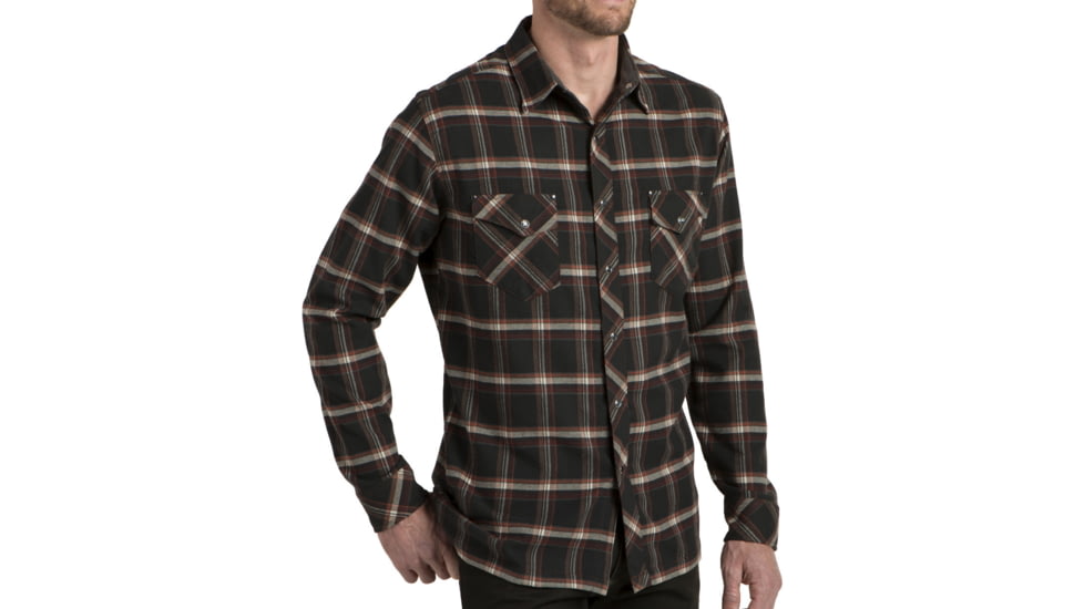 Kuhl Maverik Long Sleeve Shirt - Mens-Brick-Small