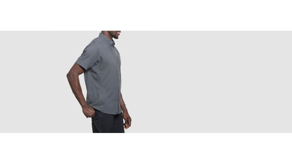 Kuhl Mens Bandit Short Sleeve, Carbon, XL, 7266CARBONXL