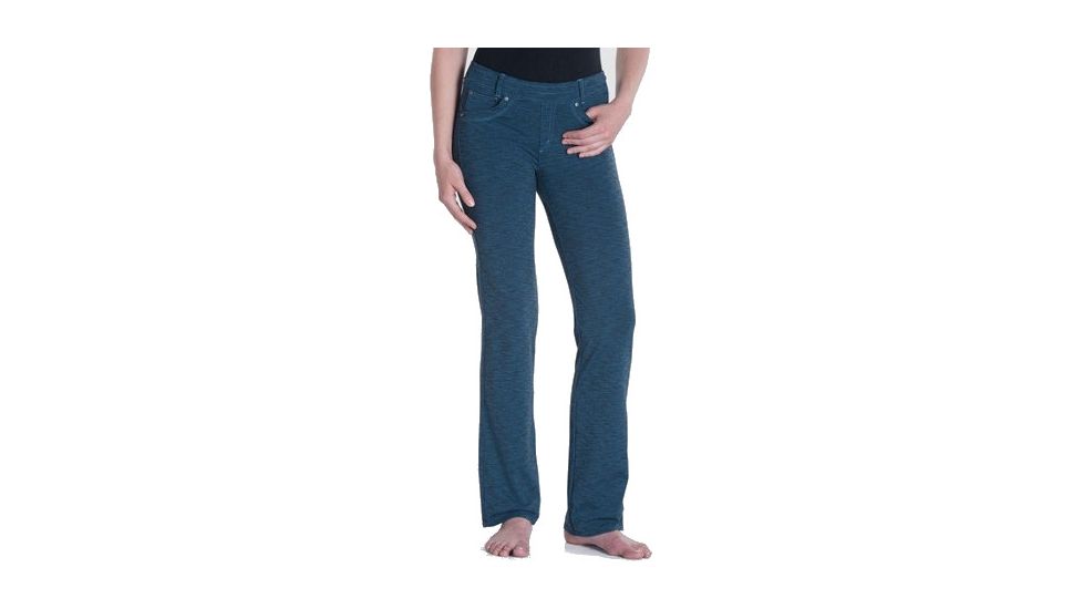 Kuhl Mova Straight Pant - Women's-Blue Depths Heather-Regular Inseam-10