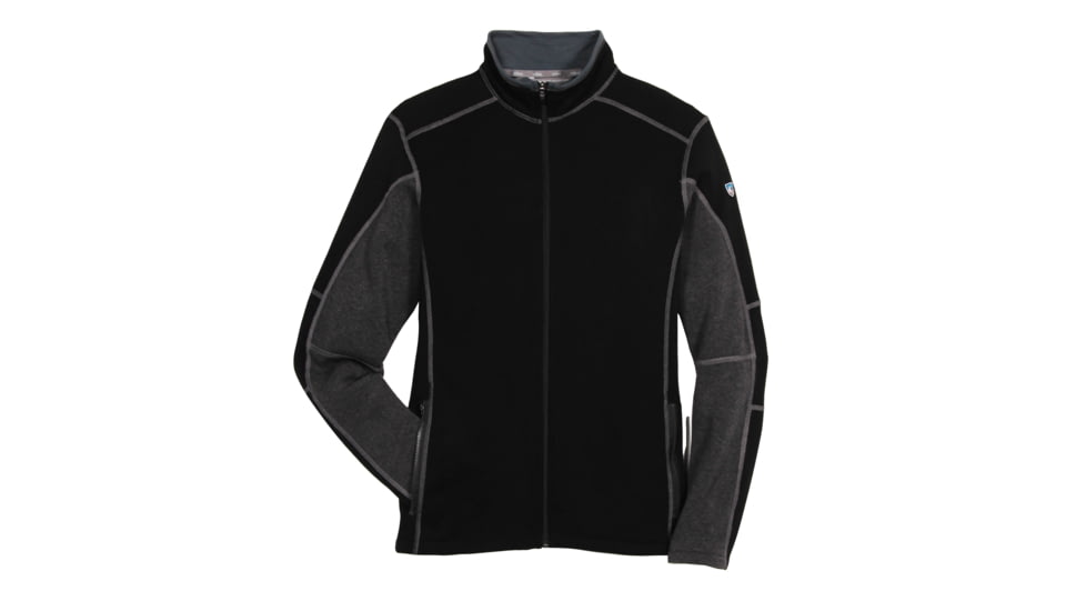 Kuhl Revel Full Zip Jacket - Men's-Black/Steel-Large