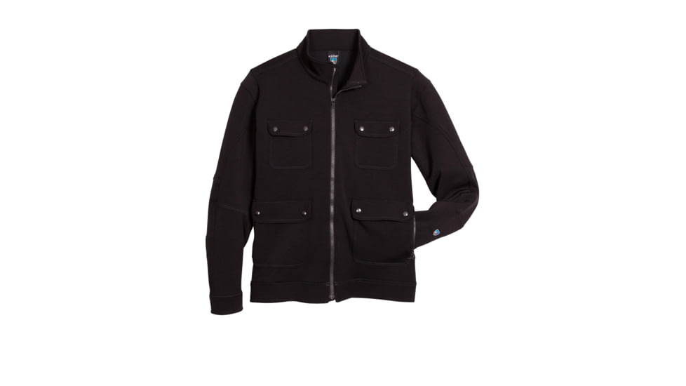 Kuhl Stolkholm Stretch Fleece Jacket - Men's-Jet Black-Large