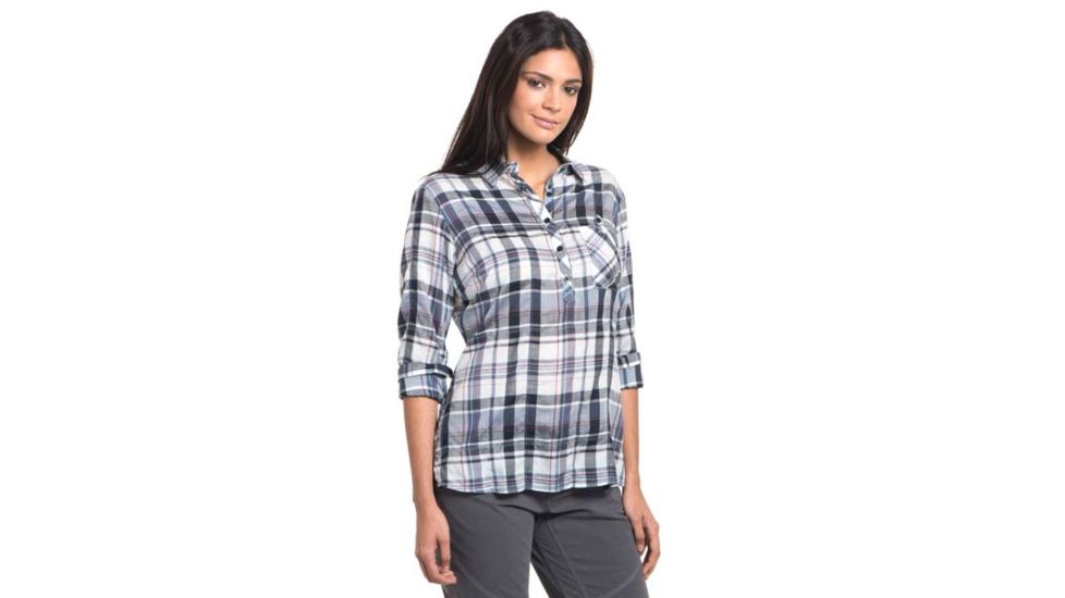 Kuhl Womens Spektra Plaid Plus, Sail Blue, 2X, 8316XSAIL BLUE2X