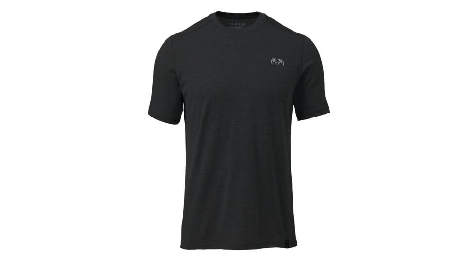 Kuiu KUIU ULTRA Merino 120 LT Short Sleeves Crew Hunting Shirt in Black Size 3XL, Black, 3XL, Merino, Adult, Male, 8196277993630