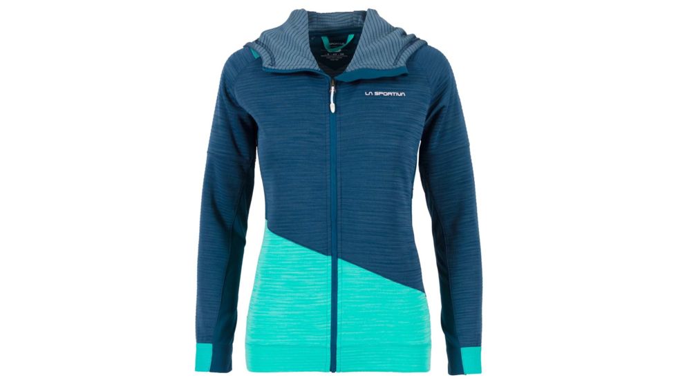 La Sportiva Aim Hoody - Women's, Opal/Aqua, Small, I87-618615-S