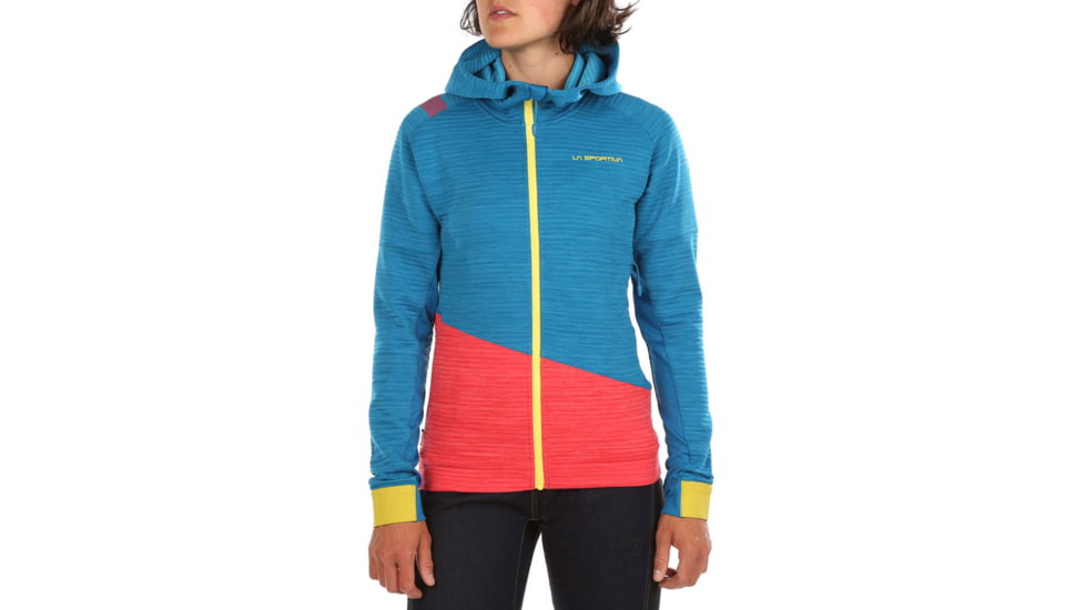 La Sportiva Aim Hoody - Womens, Neptune Hibiscus, Large, I87-619402-L