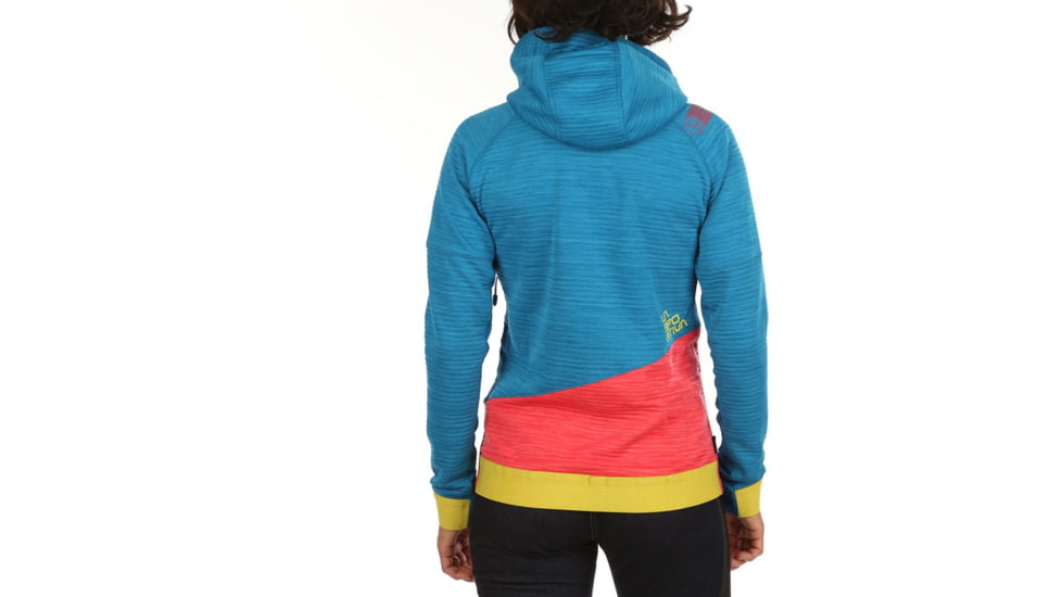 La Sportiva Aim Hoody - Womens, Neptune Hibiscus, Large, I87-619402-L