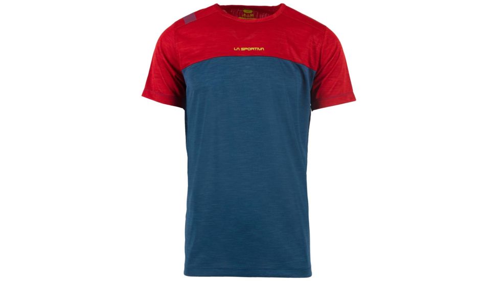 La Sportiva Crunch T-Shirt - Men's, Opal/Chili, Extra Large, N17-618309-XL