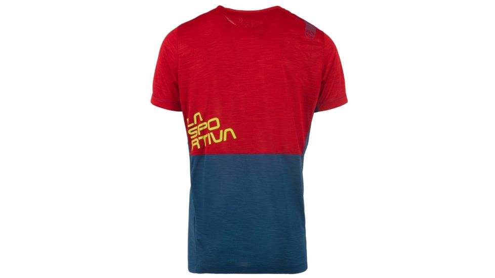 La Sportiva Crunch T-Shirt - Men's, Opal/Chili, Small, N17-618309-S