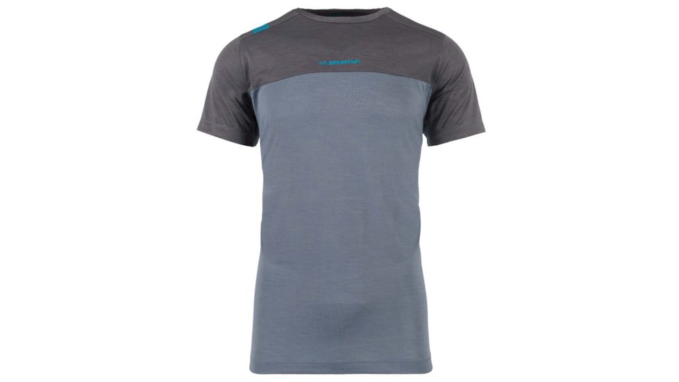 La Sportiva Crunch T-Shirt - Men's, Slate/Carbon, Large, N17-903900-L