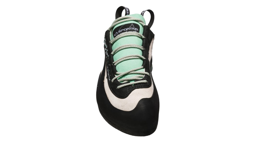 La Sportiva Miura Climbing Shoes - Womens, White/Jade Green, 39, ZFCS011-W00E04-39
