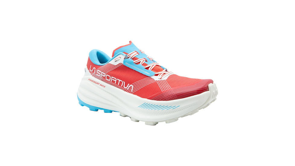 La Sportiva Prodigio Max Road Running Shoes - Womens, Hibiscus/Malibu Blue, 37.5 Euro, ZFRS107-P02B02-37.5