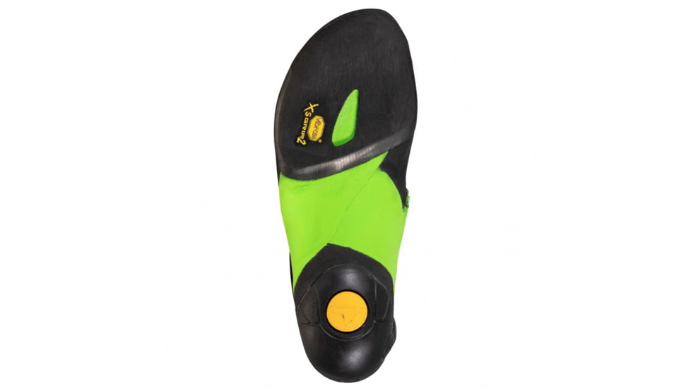 La Sportiva Skwama Vegan Climbing Shoes - Mens, Black/Flash Green, 43.5, ZFCS032-K00E24-43.5