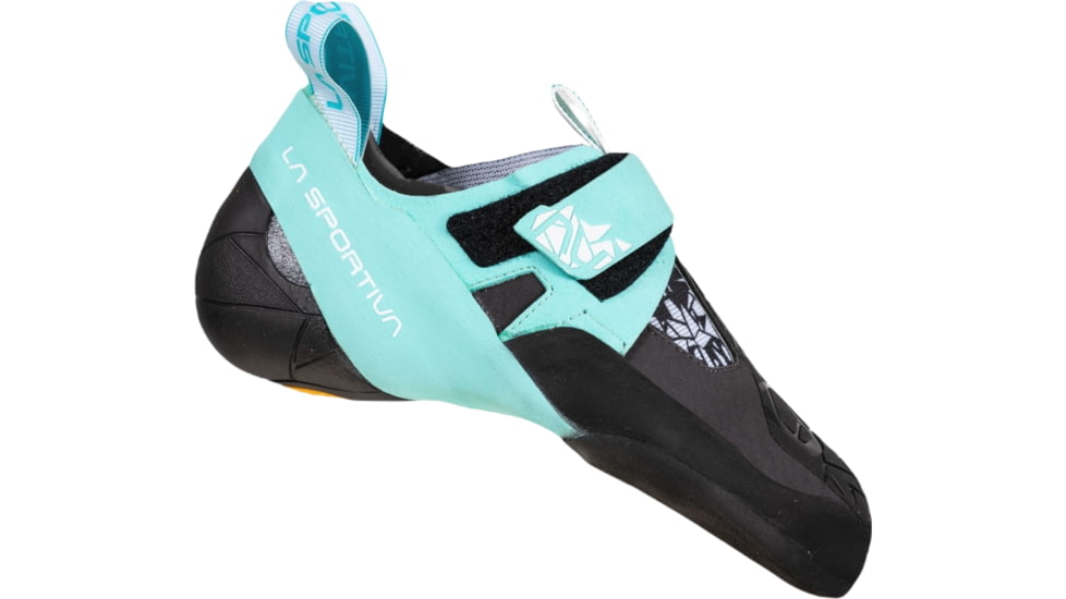 La Sportiva Skwama Vegan Shoes - Womens, Carbon/Turquoise, 34.5, ZFCS033-G00B16-34.5
