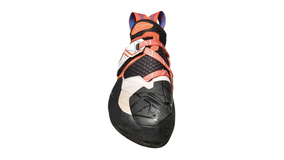 La Sportiva Solution Climbing Shoes - Womens, White/Lily Orange, 36, ZFCS014-W00O03-36