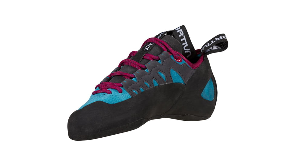 La Sportiva Tarantulace Climbing Shoes - Womens, Topaz/Red Plum, 41.5, 30M-624502-41.5