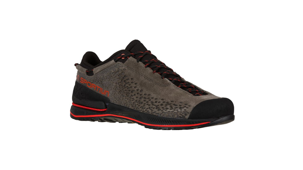 La Sportiva TX2 Evo Leather Approach Shoes - Mens, Carbon/Goji, 44, 27X-900314-44