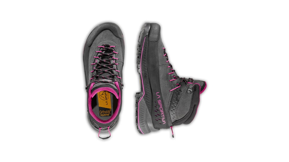 La Sportiva TX4 Evo Mid GTX Shoes - Womens, Carbon/Springtime, 36, ZFAS048-G00P11-36