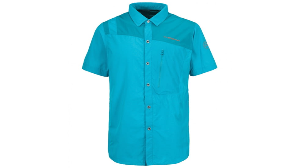 La Sportiva Vector Short Sleeve Shirt - Men's, Lake/Tropic Blue, Small J80-607614-S