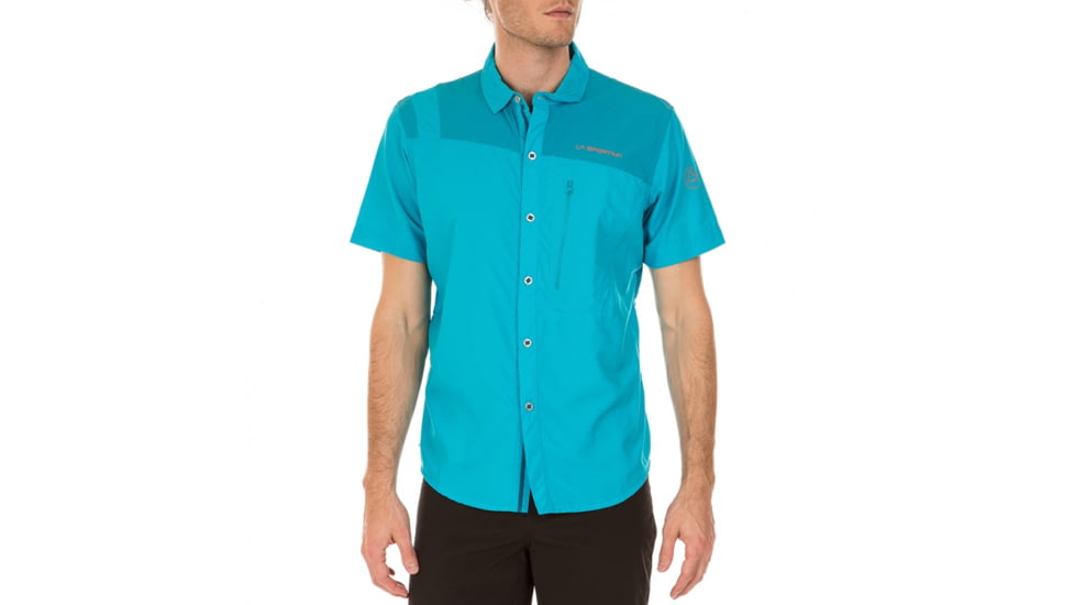 La Sportiva Vector Short Sleeve Shirt - Men's, Lake/Tropic Blue, Small J80-607614-S