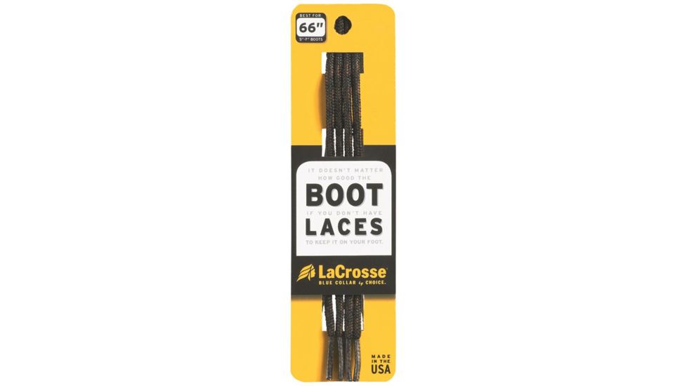 Lacrosse Boot Laces, Black/Brown 76 in. 983001