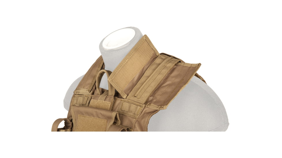 Lancer Tactical 1000D Nylon Strike Tactical Vest, Coyote Brown, CA-303KN