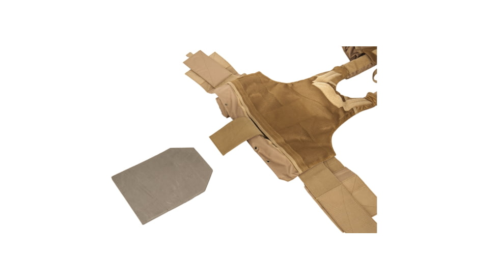 Lancer Tactical 1000D Nylon Strike Tactical Vest, Coyote Brown, CA-303KN