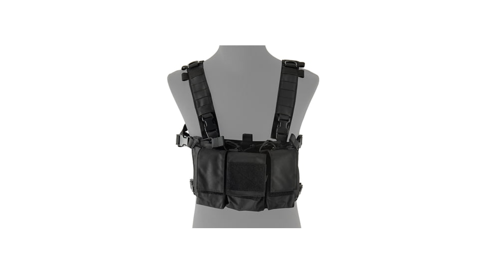 Lancer Tactical Adaptive Multi-Purpose Slim Chest Rig, Black, CA-319B