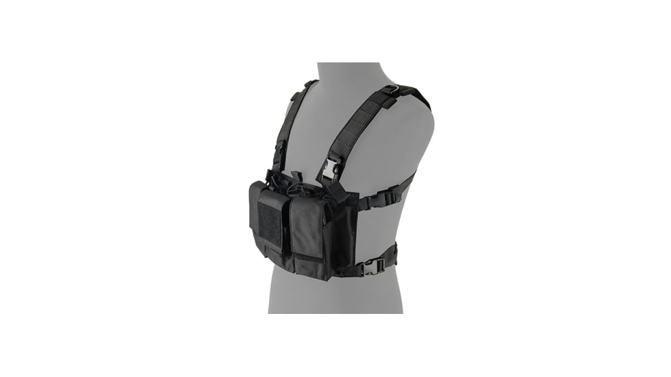 Lancer Tactical Adaptive Multi-Purpose Slim Chest Rig, Black, CA-319B