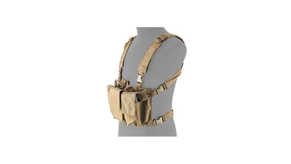 Lancer Tactical Adaptive Multi-Purpose Slim Chest Rig, Tan, CA-319T
