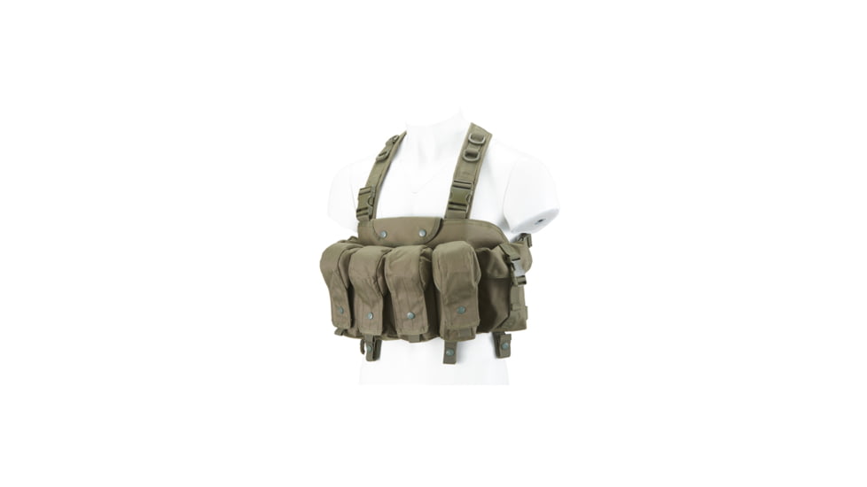 Lancer Tactical Nylon AK Chest Rig, Olive Drab, CA-308GN