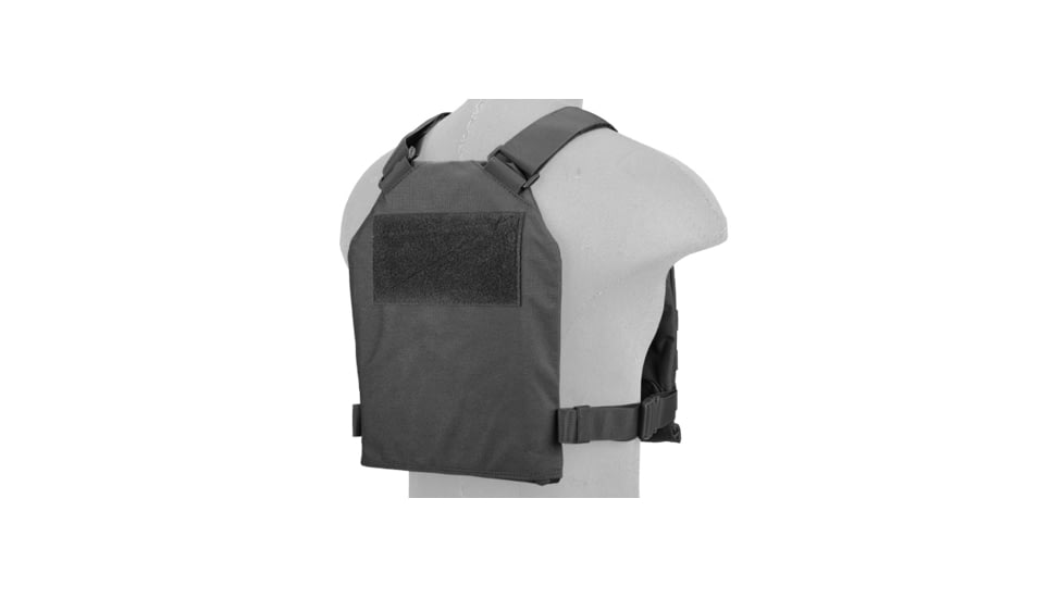 Lancer Tactical Standard Issue 1000D Nylon Tactical Vest, Black, CA-1512BN