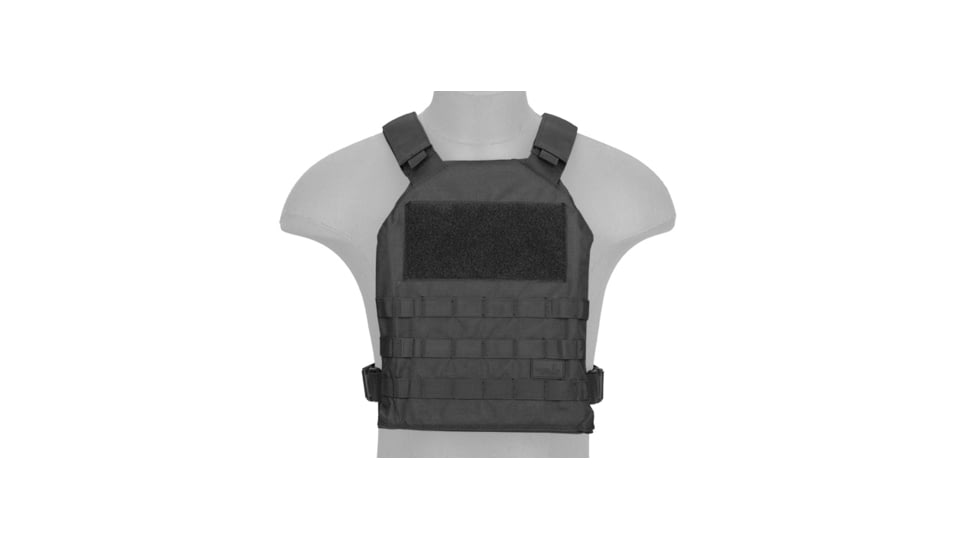 Lancer Tactical Standard Issue 1000D Nylon Tactical Vest, Black, CA-1512BN