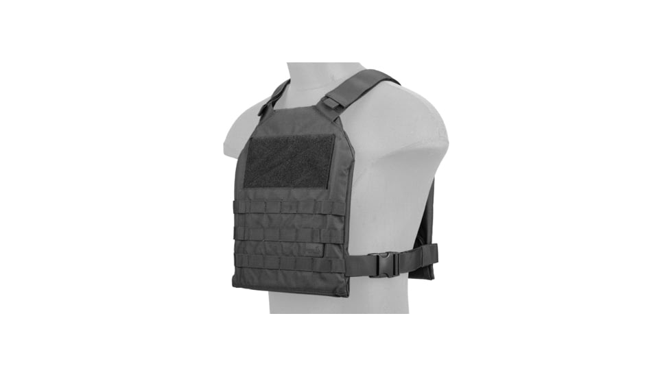Lancer Tactical Standard Issue 1000D Nylon Tactical Vest, Black, CA-1512BN