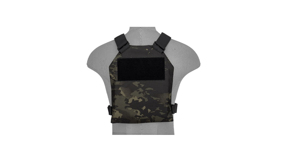 Lancer Tactical Standard Issue 1000D Nylon Tactical Vest, Camo Black, CA-1512MBN