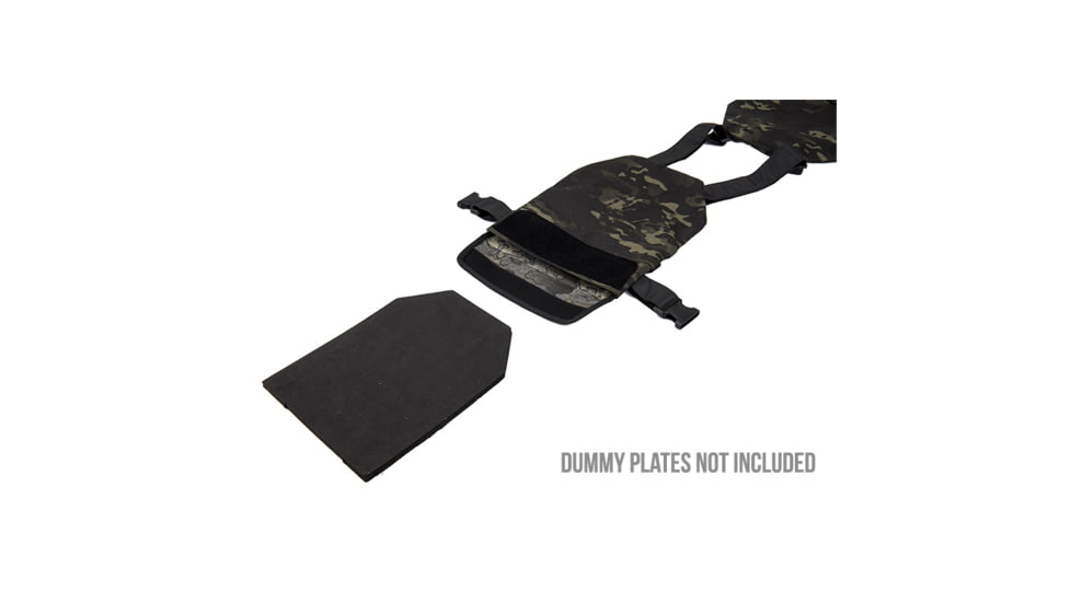 Lancer Tactical Standard Issue 1000D Nylon Tactical Vest, Camo Black, CA-1512MBN