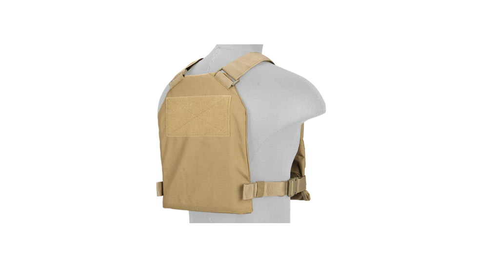 Lancer Tactical Standard Issue 1000D Nylon Tactical Vest, Coyote Brown, CA-1512KN