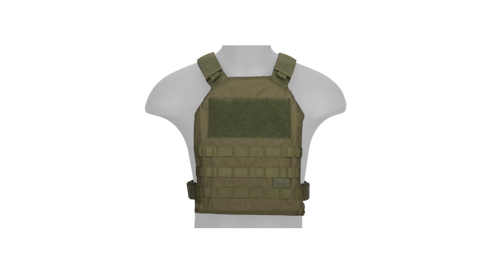 Lancer Tactical Standard Issue 1000D Nylon Tactical Vest, Olive Drab, CA-1512GN