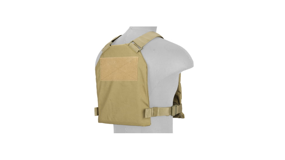 Lancer Tactical Standard Issue 1000D Nylon Tactical Vest, Tan, CA-1512TN