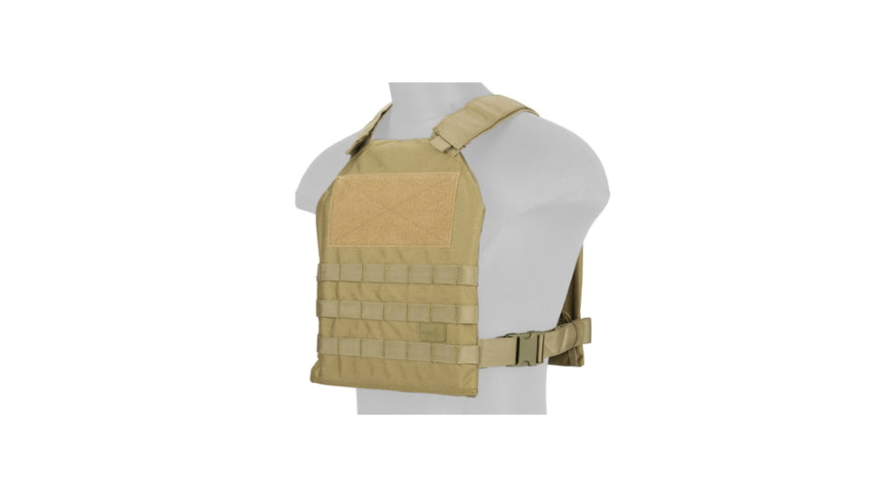 Lancer Tactical Standard Issue 1000D Nylon Tactical Vest, Tan, CA-1512TN