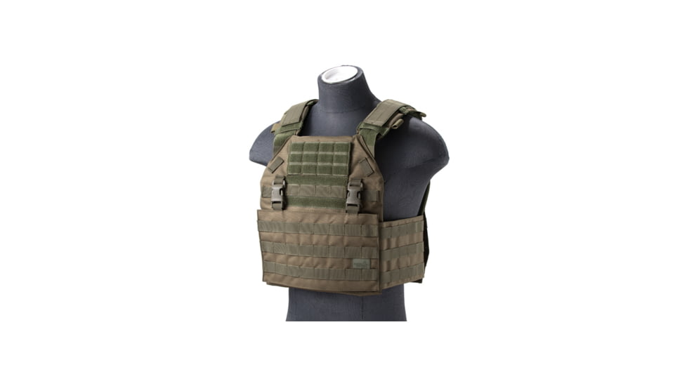 Lancer Tactical Vest with Molle Webbing and Detachable Buckles, Olive Drab, CA-2056G