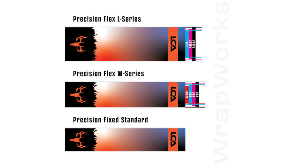 Last Chance WrapWorks Stock Daybreak Skull Orange/Blue Precision Fixed Standard, 1503381