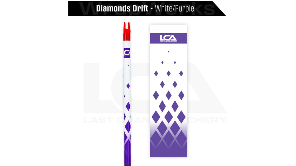 Last Chance WrapWorks Stock Diamonds Drift White/Purple Precision Flex M-Series, 1503386