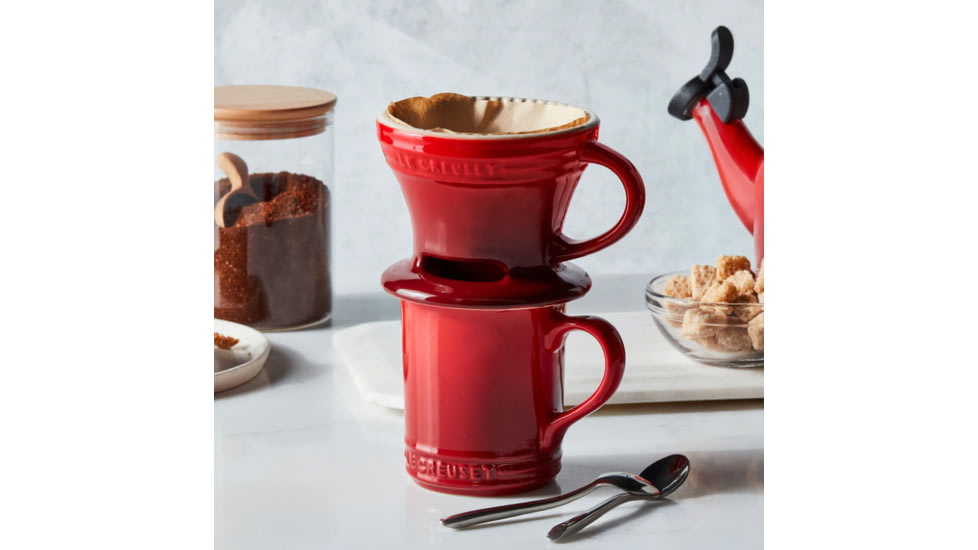 Le Creuset Pour Over Coffee Maker, Cerise, 71223130060005