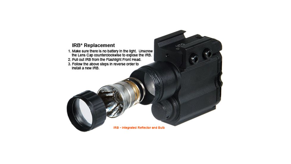 Leapers Replacement Integral Flashlight Head, 16mm Reflector IFH-016